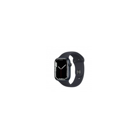 Apple Watch Series 7 GPS, Caja de Aluminio Color Azul Media Noche de 45mm, Correa Deportiva Azul