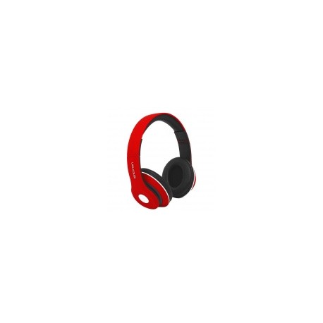 Necnon Audífonos con Micrófono NBH-01R, Bluetooth, Alámbrico/Inalámbrico, 3.5mm, Rojo
