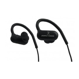 Perfect Choice Audífonos Intrauriculares Deportivos con Micrófono Effort, Inalámbrico, Bluetooth, Negro