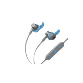 Steren Audífonos Intrauriculares Deportivos con Micrófono AUD-7005, Bluetooth, Inalámbrico, Gris/Azul