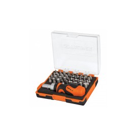 Truper Desarmador Tipo Trompo y Puntas DTROM-37, 1/4", Naranja/Negro