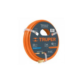 Truper Manguera de PVC MAN-PI-10-3/8, 300PSI, 3/8", 10 Metros, Naranja