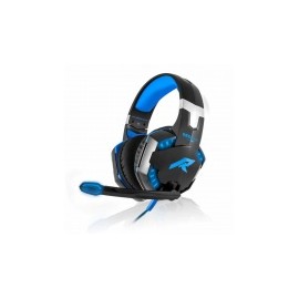 Redlemon Audífonos Gamer G2000, Alámbrico, 2.1 Metros, 3.5mm, Negro/Azul