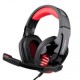 Redlemon Audífonos Gamer G6000, Alámbrico, 2.1 Metros, USB/3.5mm, Negro/Rojo