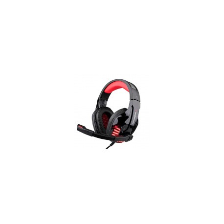 Redlemon Audífonos Gamer G6000, Alámbrico, 2.1 Metros, USB/3.5mm, Negro/Rojo