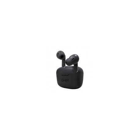 Ghia Audífonos Intrauriculares con Micrófono TWS-2, Inalámbrico, Bluetooth, USB-C, Negro