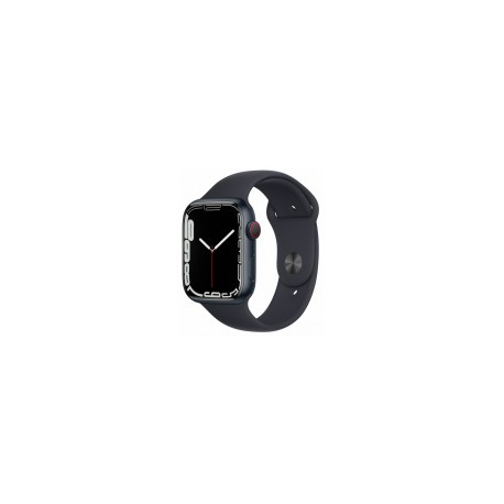 Apple Watch Series 7 GPS + Cellular, Caja de Aluminio Color Azul Medianoche de 45mm, Correa Deportiva Azul Medianoche