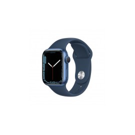 Apple Watch Series 7 GPS, Caja de Aluminio Color Azul de 41mm, Correa Deportiva Azul