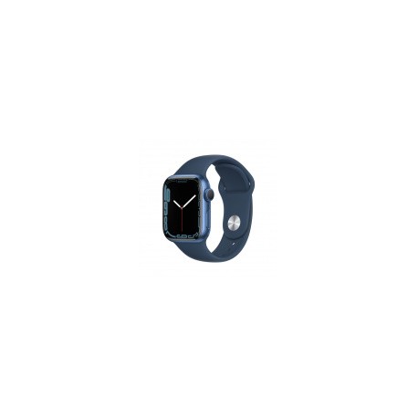 Apple Watch Series 7 GPS, Caja de Aluminio Color Azul de 41mm, Correa Deportiva Azul