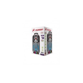Fussion Acustic Bafle PBS-8020, Bluetooth, Alámbrico/Inalámbrico, 15W RMS, USB/3.5mm, Negro/Plata