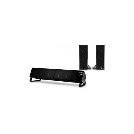 Maxell Barra de Sonido X2, Alámbrico, 5W RMS, Negro