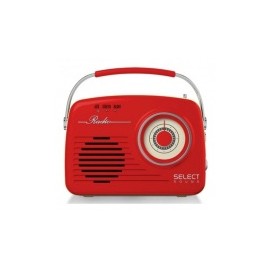 Select Sound Bocina Portátil BT1010, Bluetooth, Inalámbrico, 2W RMS, USB, Rojo