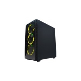 Gabinete Naceb Hydra con Ventana RGB, Full-Tower, ATX, USB 2.0/3.0, sin Fuente, Negro
