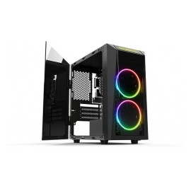 Gabinete Gamdias TALOS E1, Mini-Tower, Micro-ATX/Mini-ITX, USB 2.0/3.1, sin Fuente, Negro