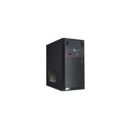 Gabinete Xtech XTQ-100, Micro-Tower, Micro-ATX, USB 2.0, con Fuente de 600W, Negro/Rojo