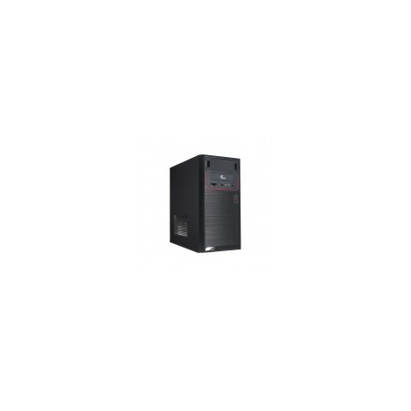 Gabinete Xtech XTQ-100, Micro-Tower, Micro-ATX, USB 2.0, con Fuente de 600W, Negro/Rojo