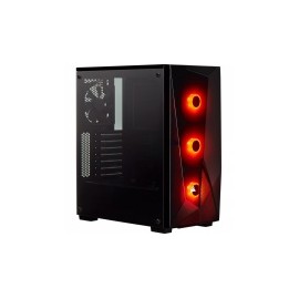 Gabinete Corsair SPEC-DELTA RGB con Ventana, Midi-Tower, ATX/Micro-ATX/Mini-ITX, USB 3.0, sin Fuente, Negro