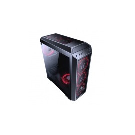 Gabinete Yeyian Blade 2101 con Ventana LED Rojo, Midi-Tower, ATX/Micro-ATX, USB 2.0/3.1, sin Fuente, Negro