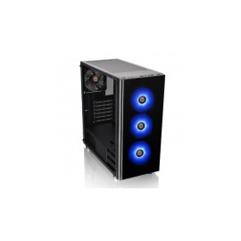 Gabinete Thermaltake V200 TG RGB con Ventana, Midi-Tower, ATX/Micro-ATX/Mini-ITX, USB 2.0/3.0, sin Fuente, Negro