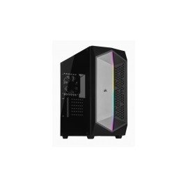 Gabinete Corsair 470T con Ventana RGB, Midi-Tower, ATX/Micro ATX/Mini-ITX, USB 3.0, sin Fuente, Negro/Gris