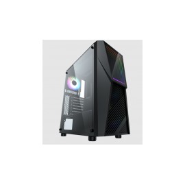 Gabinete Yaguaret Infinity con Ventana, Midi Tower, ATX/Micro ATX, USB 2.0/3.0, sin Fuente, Negro