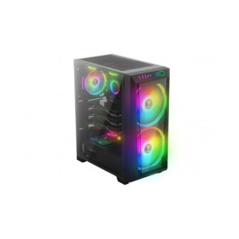 Gabinete Gamdias Apollo M2 Elite con Ventana RGB, Midi-Tower, ATX/Mini-ITX/Micro ATX, USB 3.0, sin Fuente, Negro