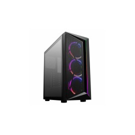Gabinete Cooler Master CMP 510 con Ventana, Midi Tower, ATX/Micro ATX/Mini-ITX, USB 2.0, sin Fuente, Negro