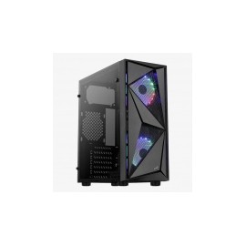 Gabinete Aerocool Glider con Ventana, Midi-Tower, ATX/micro ATX/Mini-ITX, USB 3.2, sin Fuente, Negro