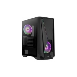 Gabinete Aerocool VISOR-G-BK-V1 con Ventana, Midi-Tower, ATX/micro ATX/Mini-ITX, USB 3.0, sin Fuente, Negro