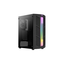 Gabinete Aerocool Prime con Ventana, Midi-Tower, ATX/micro ATX/Mini-ITX, USB 3.2, sin Fuente, Negro