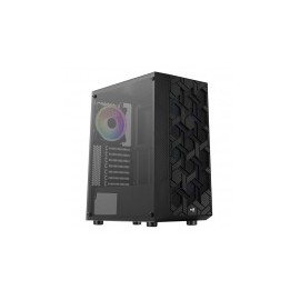 Gabinete Aerocool HIVE-G-BK-V1 con Ventana, Midi-Tower, ATX/micro ATX/Mini-ITX, USB 2.0/3.1, sin Fuente, Negro