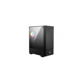 Gabinete MSI MAG FORGE 111R con Ventana ARGB, Midi-Tower, ATX/Micro-ATX/Mini-ITX, USB 3.0, sin Fuente, Negro