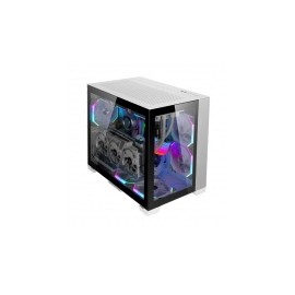 Gabinete Lian Li O11 Dynamic Mini con Ventana, Mini-Tower, ATX/Micro ATX/Mini-ATX, sin Fuente, Blanco