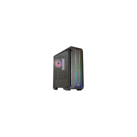 Gabinete AeroCool Skyline con Ventana ARGB, Midi-Tower, ATX/Micro ATX/Mini-ITX, USB 2.0/3.0, sin Fuente, Negro
