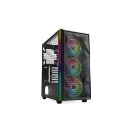 Gabinete Gamer Gamdias Athena M2 con Ventana RGB, Midi-Tower, ATX/Micro ATX/Mini-ATX, USB 3.2, sin Fuente, Negro
