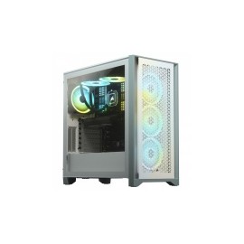 Gabinete Corsair 4000D Airflow con Ventana, Midi-Tower, ATX, USB 3.0, sin Fuente, Blanco