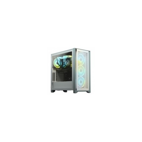 Gabinete Corsair 4000D Airflow con Ventana, Midi-Tower, ATX, USB 3.0, sin Fuente, Blanco
