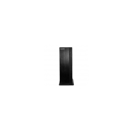 Gabinete Quaroni Slim, Mini-Tower, Micro-ATX/Mini-ITX, USB 2.0, Incluye Fuente de 500W, Negro