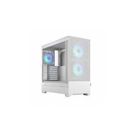 Gabinete Fractal Design Pop Air con Ventana RGB, ATX, Mini-ITX/ATX/Micro-ATX, USB 3.0, sin Fuente, Blanco