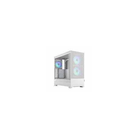 Gabinete Fractal Design Pop Air con Ventana RGB, ATX, Mini-ITX/ATX/Micro-ATX, USB 3.0, sin Fuente, Blanco