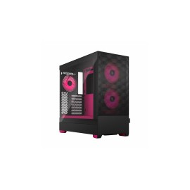 Gabinete Fractal Design Pop Air con Ventana RGB, ATX, Mini-ITX/ATX/Micro-ATX, USB 3.0, sin Fuente, Negro/Magenta