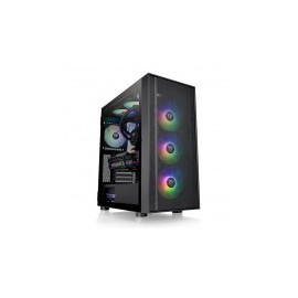 Gabinete Thermaltake H570 con Ventana ARGB, Midi-Tower, Micro-ATX/Mini-ITX/EATX, USB 2.0/3.0, sin Fuente, Negro