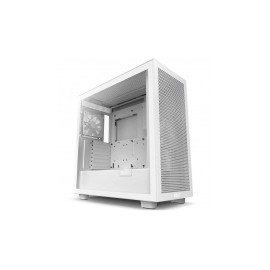 Gabinete NZXT H7 Flow con Ventana, Midi-Tower, Mini-ITX/Micro-ATX/ATX/EATX, USB 3.0, sin Fuente, Blanco Mate