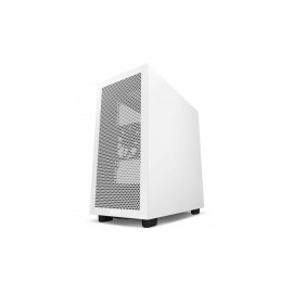 Gabinete NZXT H7 Flow con Ventana, Midi-Tower, Mini-ITX/Micro-ATX/ATX/EATX, USB 3.0, sin Fuente, Negro/Blanco