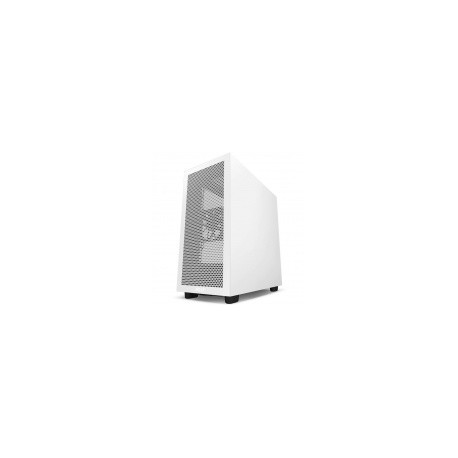 Gabinete NZXT H7 Flow con Ventana, Midi-Tower, Mini-ITX/Micro-ATX/ATX/EATX, USB 3.0, sin Fuente, Negro/Blanco