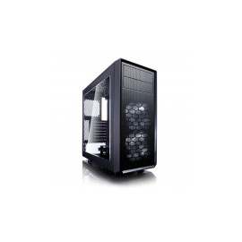 Gabinete Fractal Design Focus G con Ventana LED Blanco, Midi-Tower, ATX/ITX/Micro-ATX, USB 3.0/2.0, sin Fuente, Negro
