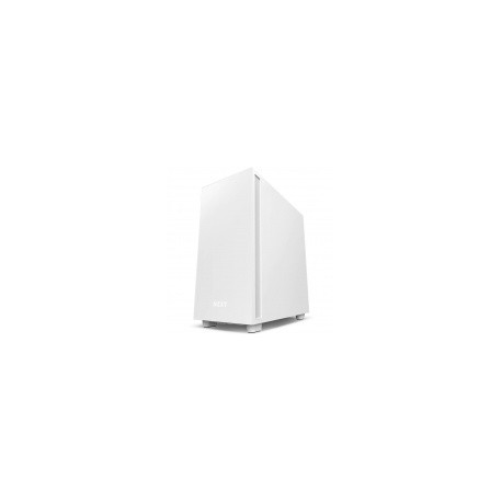 Gabinete NZXT H7 con Ventana, Midi-Tower, Mini-ITX/Micro-ATX/ATX/EATX, USB 3.0, sin Fuente, Blanco Mate