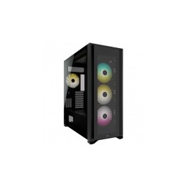 Gabinete Corsair iCUE 7000X RGB con Ventana, Full Tower, ATX/Micro ATX/Mini-ITX, USB 3.0, sin Fuente, Negro