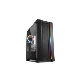 Gabinete Sharkoon ELITE SHARK CA200M con Ventana, Midi-Tower, ATX/CEB/EATX/EEB/Micro ATX/Mini-ITX, USB 2.0/3.0, sin Fuente, Neg
