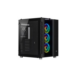 Gabinete Corsair Crystal 680X con Ventana RGB, Midi-Tower, ATX/EATX/Micro-ATX/Mini-ITX, USB 3.1, sin Fuente, Negro